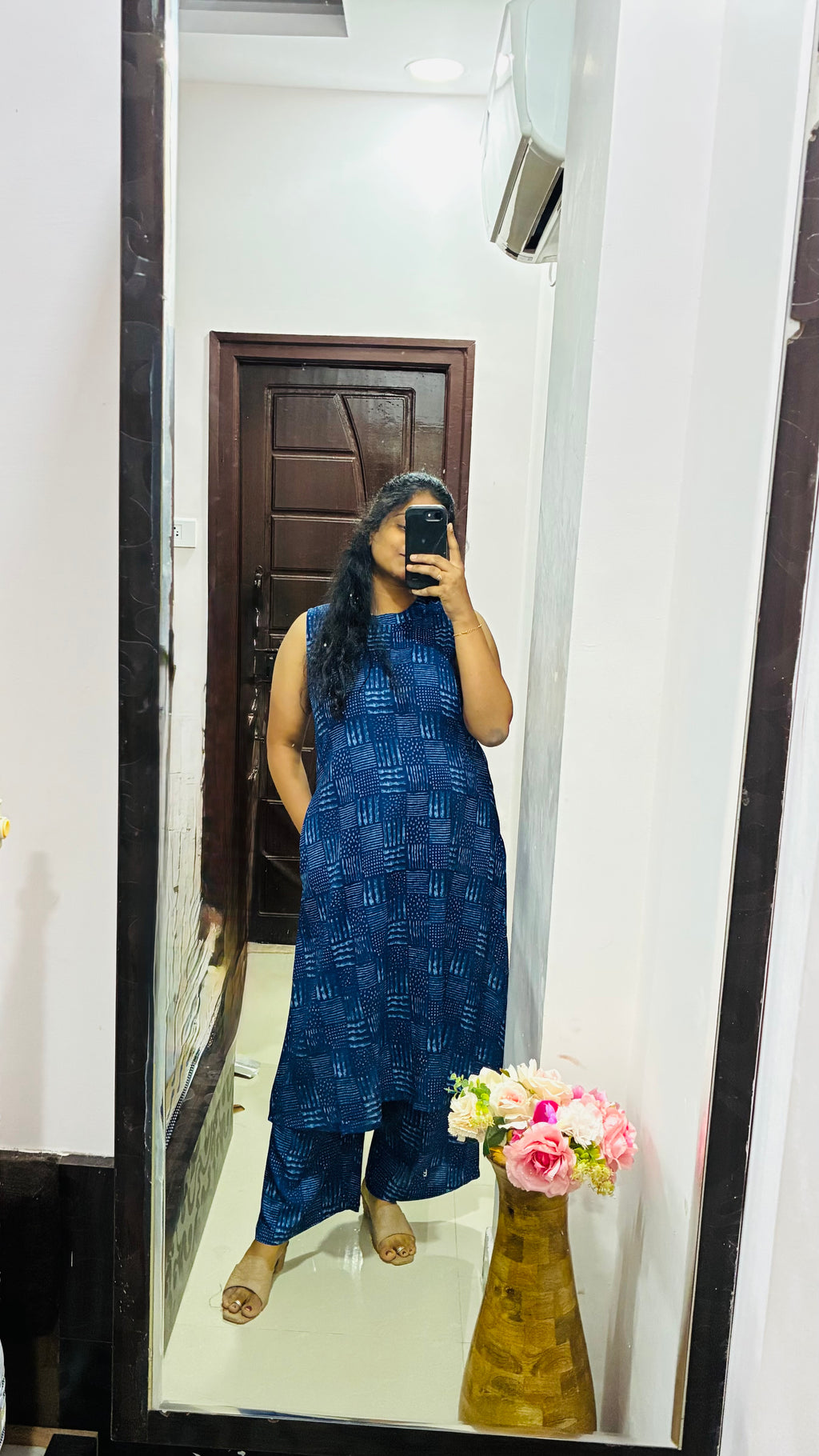 Blue Cotton Cordset