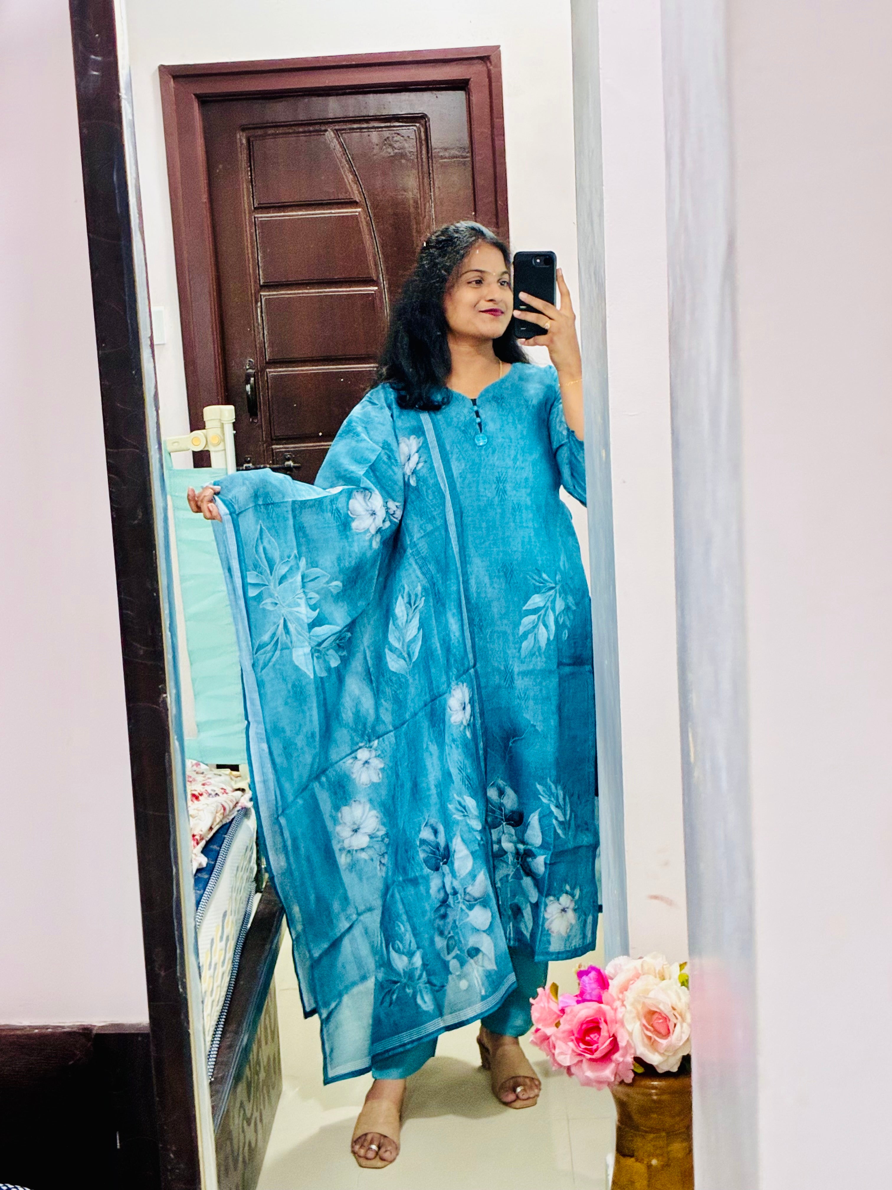 Sky Blue Kurti set