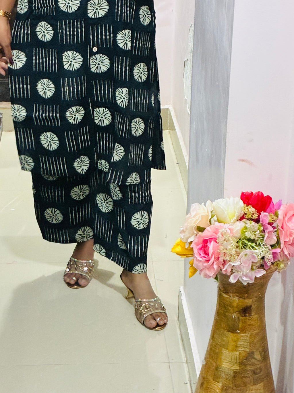 Black printed Cordset