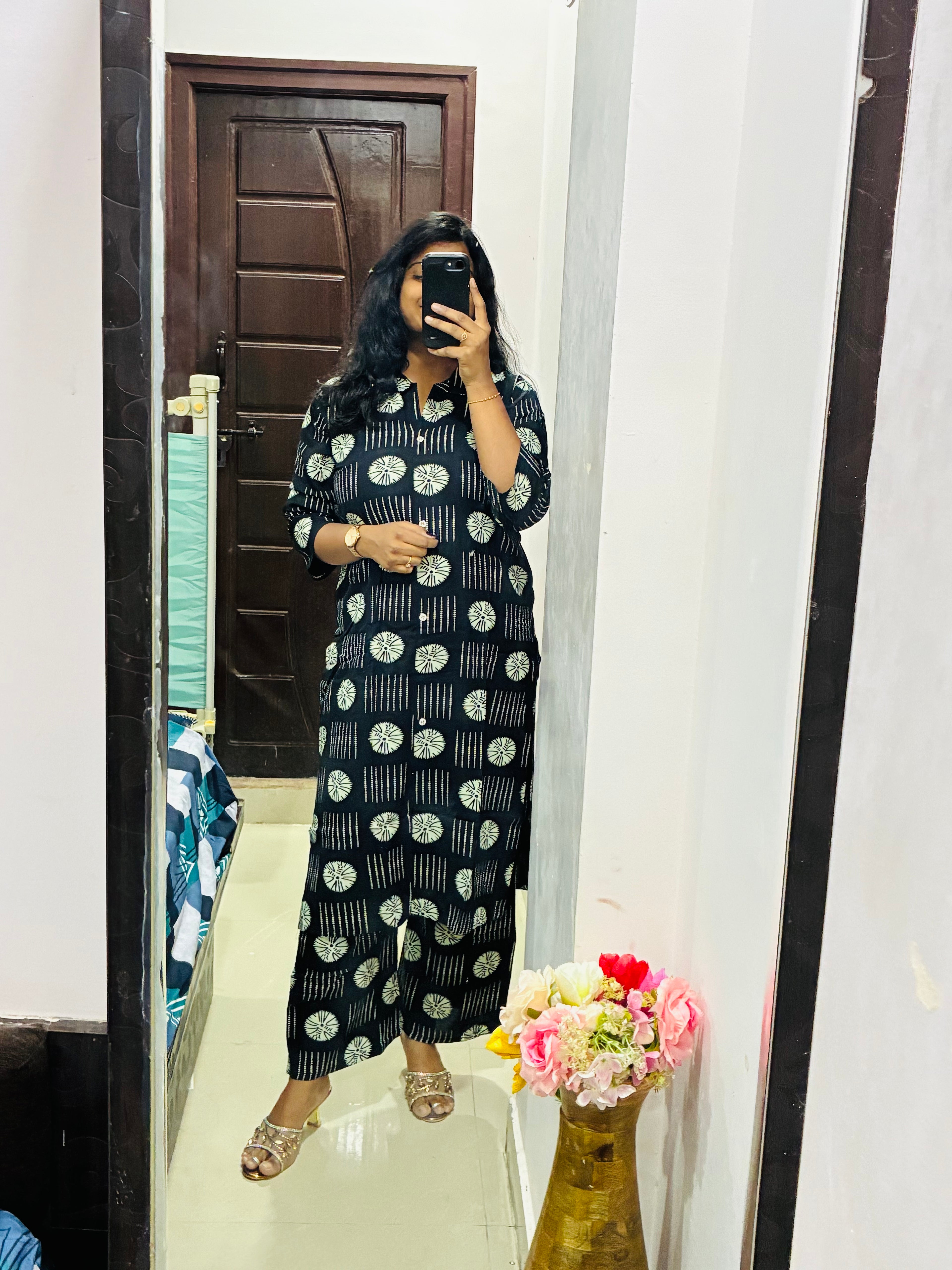 Black printed Cordset