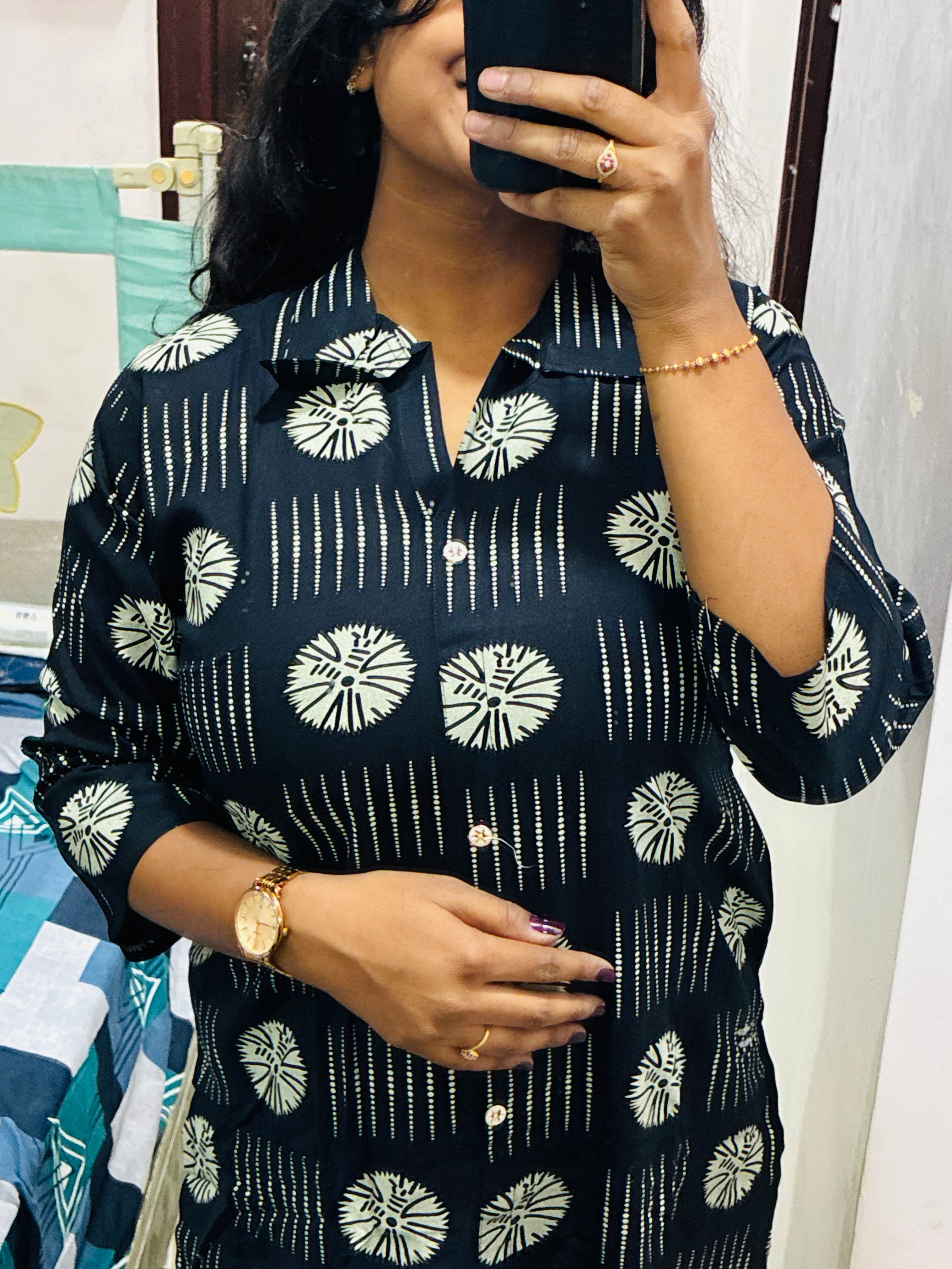 Black printed Cordset