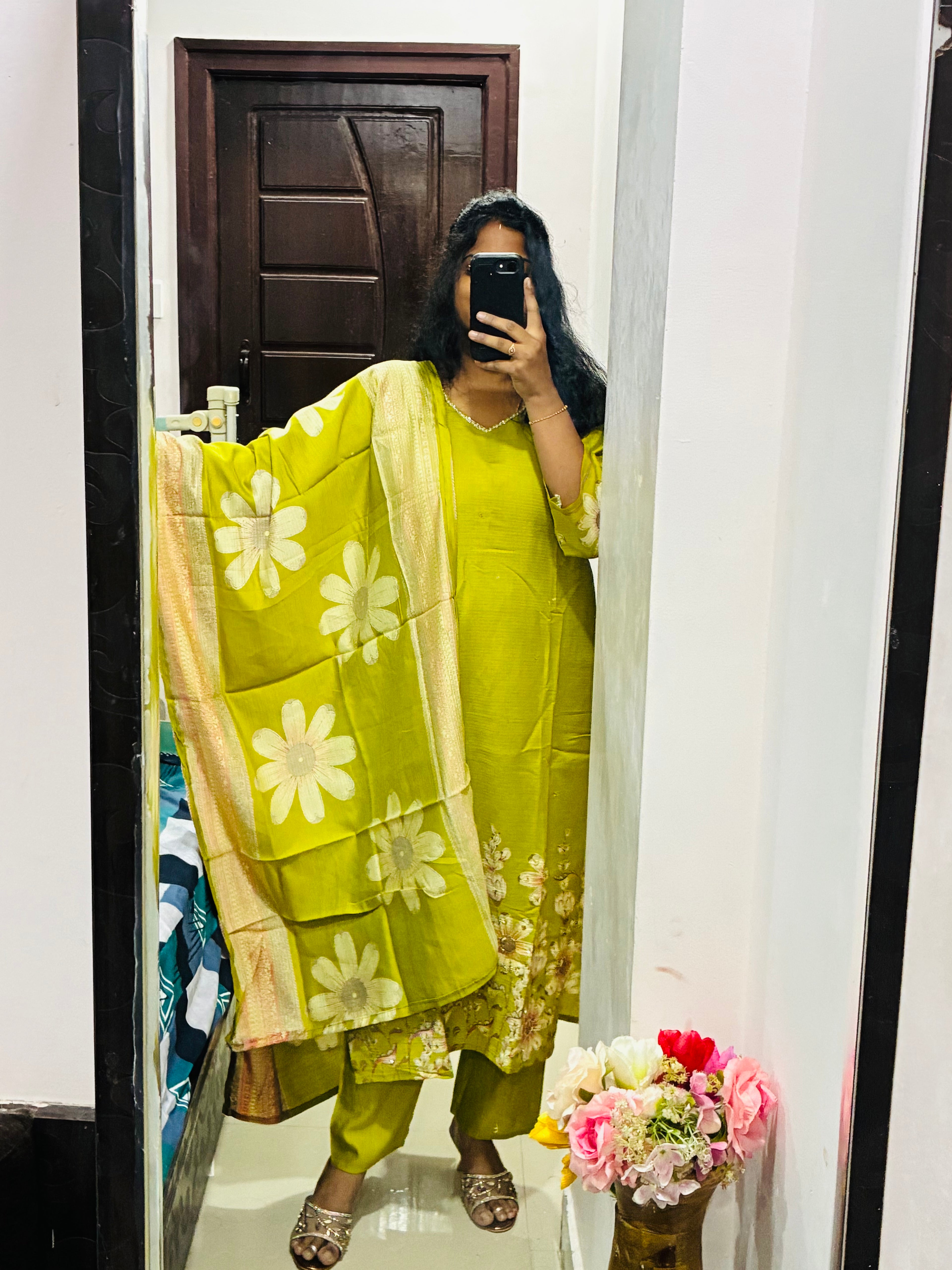 Lime Green Kurta Set