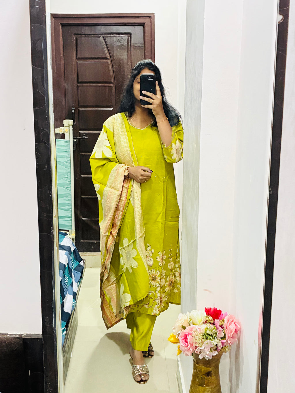 Lime Green Kurta Set