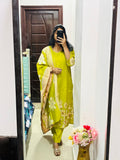 Lime Green Kurta Set