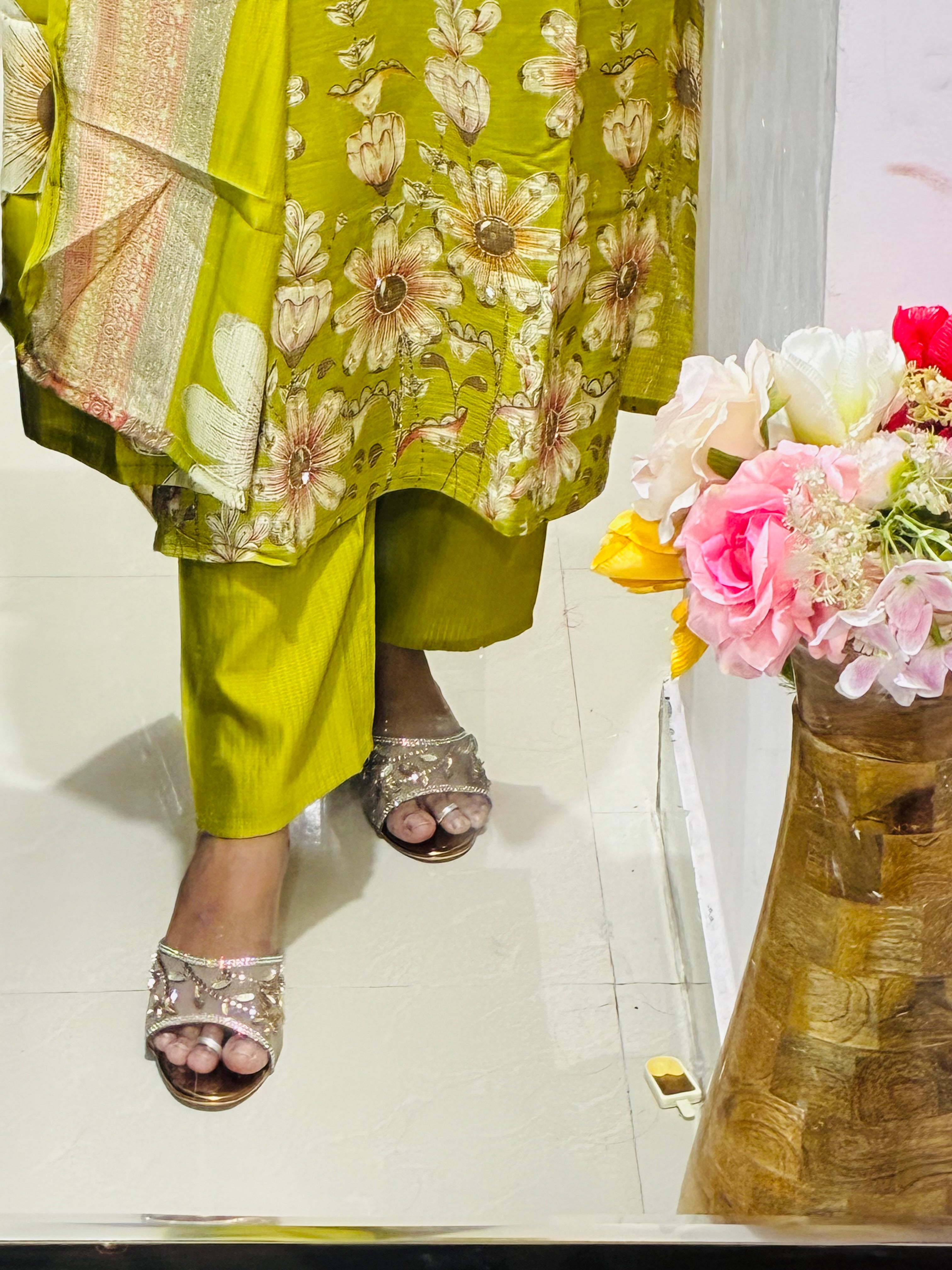 Lime Green Kurta Set