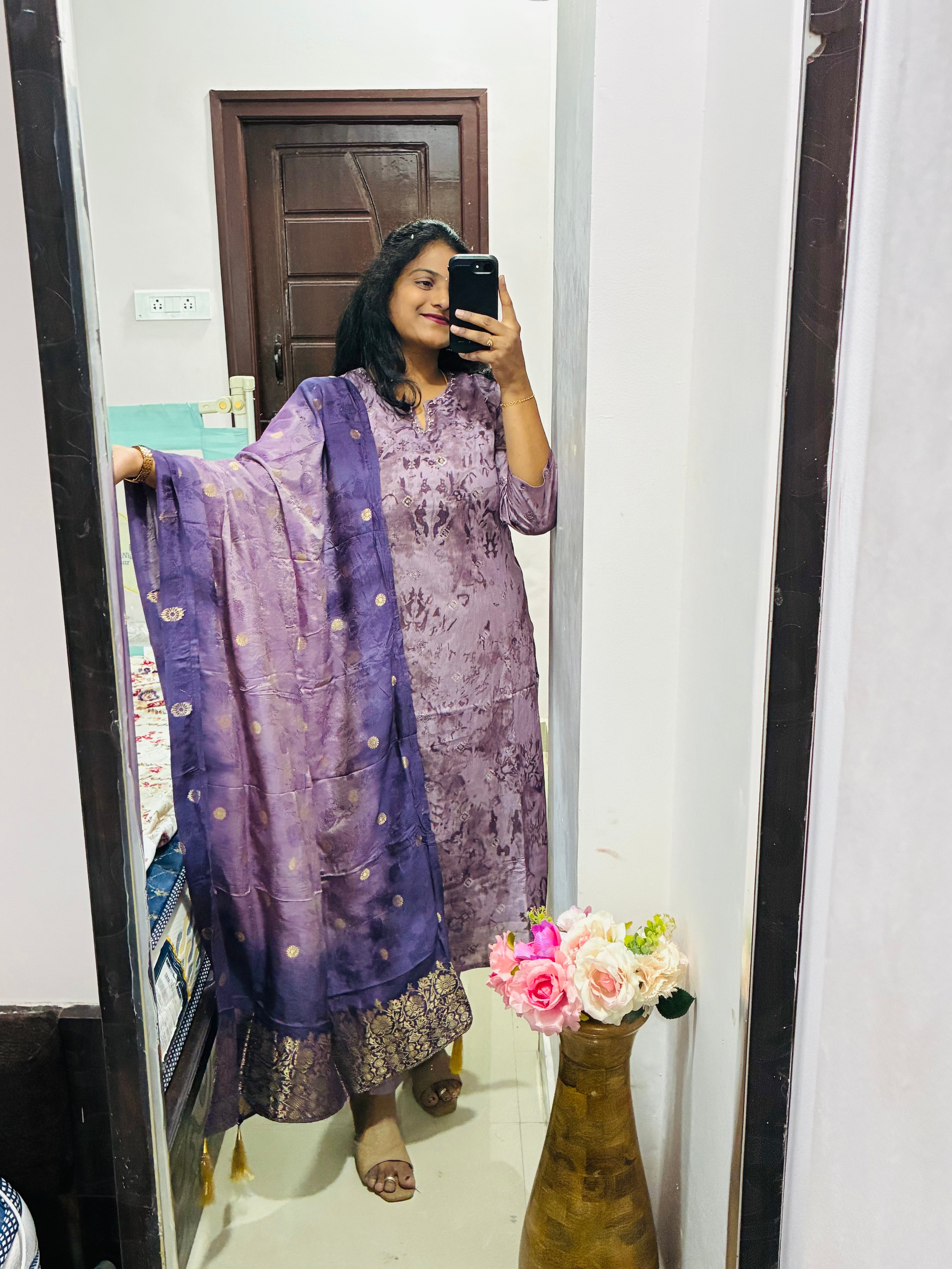 Purple Colour Dress